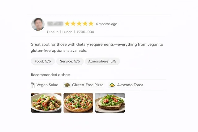 restaurant review sample